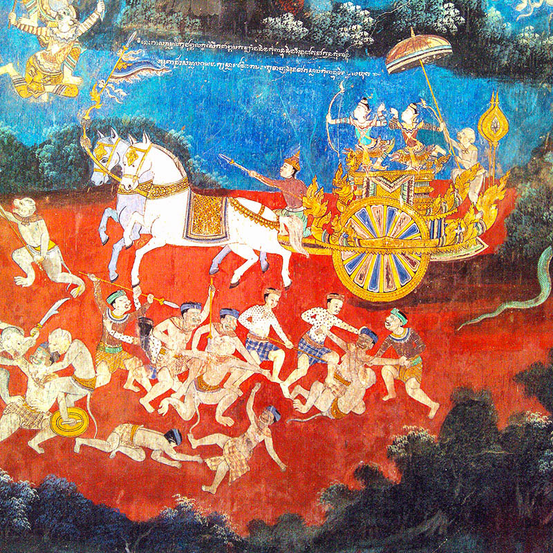 Cambodge phnom penh palais royal frise murale - Apogée Voyages